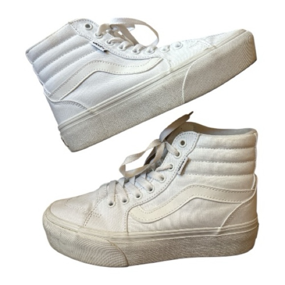 ⭐️ Vans Women's Off-White High-Top Sneakers ⭐️ - Picture 6 of 8